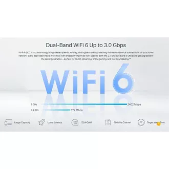 TP-Link EX510 Pro - AX3000 Multi-Gigabit Wi-Fi 6 Router, 4x GLAN, 1x 2.5GWAN, TR-069, USB 3.0, WPA3, EasyMesh