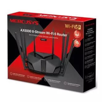 MERCUSYS MR90X - AX6000 WiFi 6 router dual AP/WiFi router, 3x GLAN, 1x GWAN/ 574Mbps 2,4/ 2402Mbps 5GHz