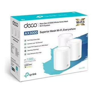TP-Link Deco X60(1-pack) - AX5400 Meshový Wi-Fi 6 systém pre inteligentné domácnosti - HomeCare - (1-pack)
