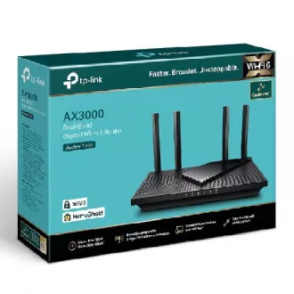 TP-Link Archer AX55 - AX3000, USB 3.0 Port, Wi-Fi 6 Router, HomeShield - OneMesh™ TP-Link Archer AX55 - AX3000, USB 3.0 Port, Wi-Fi 6 Router, HomeShield - OneMesh™