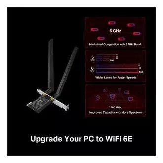 TP-Link Archer TXE72E - AXE5400 Wi-Fi 6E Bluetooth 5.3 PCIe adaptér