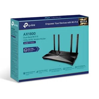 TP-Link Archer VX1800 - AX1800 Wi-Fi 6 VDSL/ADSL Modem a Router, USB 2.0 pre 3G/4G a Media, RJ-11 pre VoIP Telefón, Eas - Použité TP-Link Archer VX1800 - AX1800 Wi-Fi 6 VDSL/ADSL Modem a Router, USB 2.0 pre 3G/4G a Media, RJ-11 pre VoIP Telefón, Eas - Použité