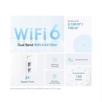 TP-Link Deco X10(2-pack) - AX1500 Meshový Wi-Fi 6 systém pre inteligentné domácnosti - Rodičovská kontrola - (2-pack)