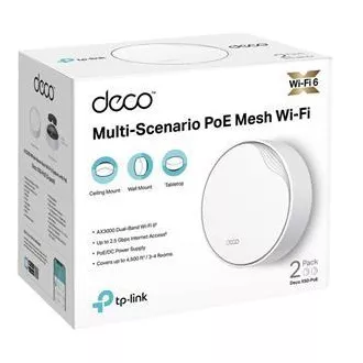 TP-Link Deco X50-PoE(2-pack) - AX3000 Multi-Gig 2,5 Gbps Meshový Wi-Fi 6 systém s PoE - HomeShield (2-pack)