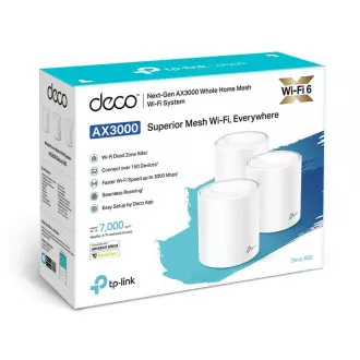 TP-Link Deco X60(3-pack) - AX5400 Meshový Wi-Fi 6 systém pre inteligentné domácnosti - HomeCare - (3-pack)