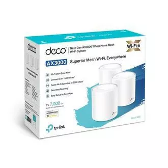 TP-Link Deco X60(3-pack) - AX5400 Meshový Wi-Fi 6 systém pre inteligentné domácnosti - HomeCare - (3-pack)