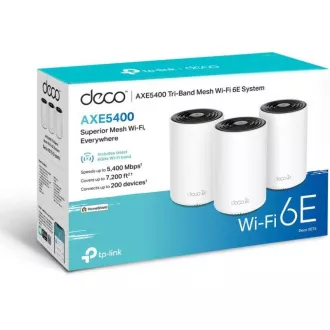 TP-Link Deco XE75 Pro (3-pack) - Multi-Gig 2,5 Gbps AXE5400 trojpásmový Meshový Wi-Fi 6E systém, HomeShield (3-pack) TP-Link Deco XE75 Pro (3-pack) - Multi-Gig 2,5 Gbps AXE5400 trojpásmový Meshový Wi-Fi 6E systém, HomeShield (3-pack)