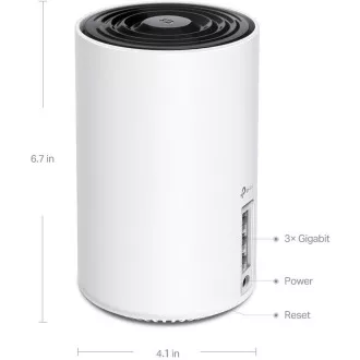 TP-Link Deco XE75(3-pack) - AXE5400 trojpásmový Meshový Wi-Fi 6E systém pre inteligentné domácnosti, HomeShield (3-pack)