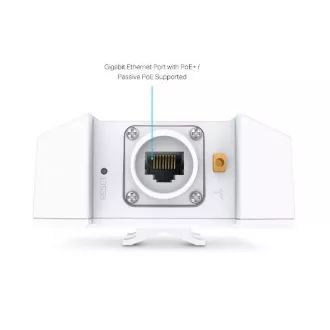TP-Link EAP650-Outdoor - AX3000 WIFI prístupový bod Omada 1xGLAN, PoE/Passive PoE montáž na stožiar/múr Surge Protect