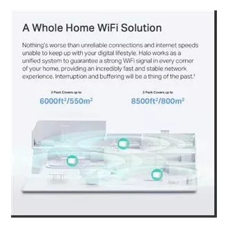 TP-Link WiFi smerovač Mercusys Halo H90X(3-pack) WiFi 6, AX6000, 1x 2,5 GLAN, 2x GLAN