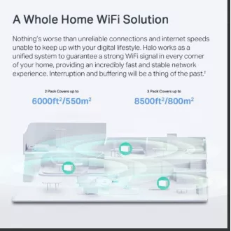 TP-Link WiFi smerovač Mercusys Halo H90X(3-pack) WiFi 6, AX6000, 1x 2,5 GLAN, 2x GLAN