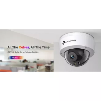 TP-Link VIGI C240 (2.8mm) - Dome kamera, 4MP, 2,8mm, Full-Color