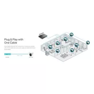 TP-Link VIGI C450 (4mm) Turret kamera, 5MP, 4mm, Full-Color