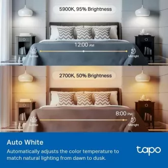 TP-Link Tapo L535E, Chytrá Wi-Fi LED žiarovka farebná, 2500-6500K, E27