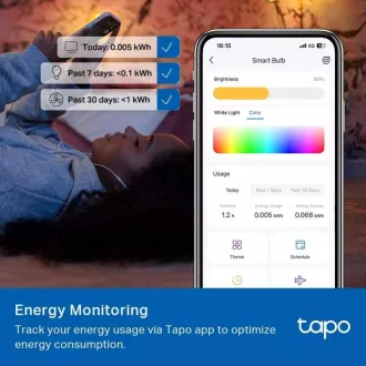 TP-Link Tapo L535E, Chytrá Wi-Fi LED žiarovka farebná, 2500-6500K, E27