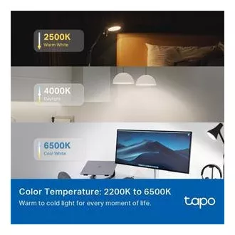 TP-Link Tapo L535E, Chytrá Wi-Fi LED žiarovka farebná, 2500-6500K, E27