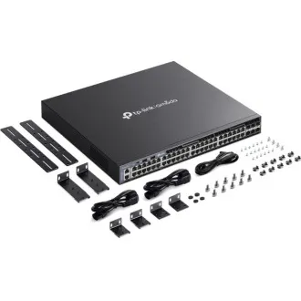 TP-Link SG6654X Omada 48-Port Gigabitový Stackable L3 Switch, 48 gigabitových RJ45 portov a 6× 10 Gbps SFP+ slotov