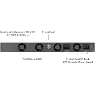 TP-Link SG6654X Omada 48-Port Gigabitový Stackable L3 Switch, 48 gigabitových RJ45 portov a 6× 10 Gbps SFP+ slotov