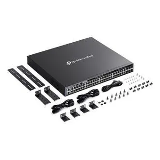 TP-Link SG6654X Omada 48-Port Gigabitový Stackable L3 Switch, 48 gigabitových RJ45 portov a 6× 10 Gbps SFP+ slotov