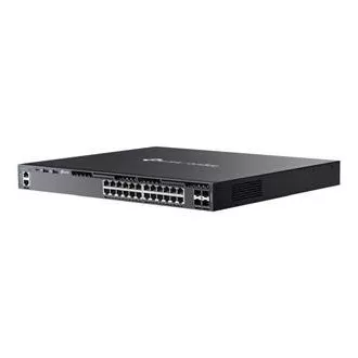 TP-Link SG6428X Omada 24 portový gigabitový RJ45 stackable L3 switch, 4×10 Gbps SFP+ sloty