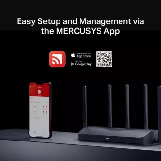 MERCUSYS MR47BE - BE9300 Tri-Band Wi-Fi 7 Router, 2.5 G WAN, 3x 2.5 G LAN, EasyMesh