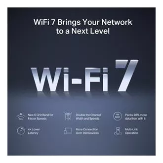 MERCUSYS MR47BE - BE9300 Tri-Band Wi-Fi 7 Router, 2.5 G WAN, 3x 2.5 G LAN, EasyMesh