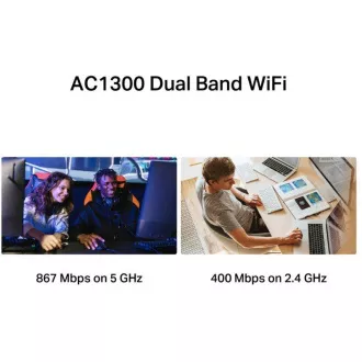 MERCUSYS MA30H - AC1300 Bezdrôtový dvojpásmový USB adaptér - anténa, s vysokým ziskom