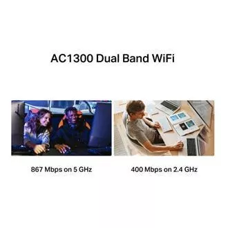 MERCUSYS MA30H - AC1300 Bezdrôtový dvojpásmový USB adaptér - anténa, s vysokým ziskom