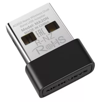 MERCUSYS MA20N - AC650 Bezdrôtový dvojpásmový USB nano adaptér