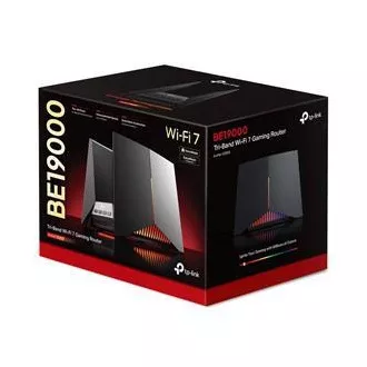 TP-Link Archer GE800 - BE19000, 1x10GLAN, 2x2,5 GLAN, 4xLAN, 1x USB 3.0, trojpásmový herný Wi-Fi 7 router, HomeShiel ™, EasyMesh ™