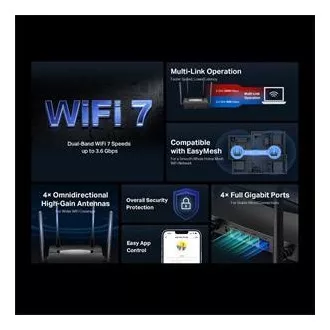 Mercusys MR25BE Dvojpásmový Wi-Fi 7 router BE3600