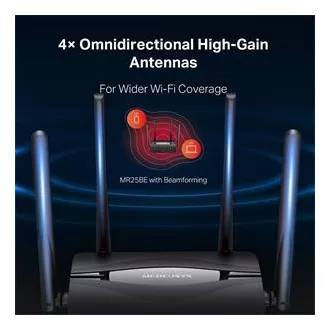 Mercusys MR25BE Dvojpásmový Wi-Fi 7 router BE3600