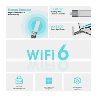 TP-Link Archer TX20UH - Bezdrôtový USB adaptér AX1800 s vysokým ziskom TP-Link Archer TX20UH - Bezdrôtový USB adaptér AX1800 s vysokým ziskom