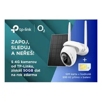TP-Link Tapo C665G KIT Solárne napájaná bezpečnostná kamera s otáčaním/naklápaním (Pán/Tilt), Wi-Fi a 4G LTE
