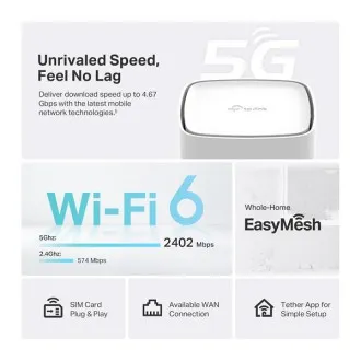TP-Link Archer NX505 - Bezdrôtový dvojpásmový gigabitový 5G router TP-Link Archer NX505 - Bezdrôtový dvojpásmový gigabitový 5G router
