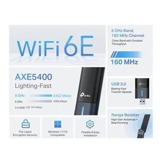 TP-Link Archer TBE400U Plus - bezdrôtový USB adaptér Wi-Fi 7 s vysokou ziskovou anténou TP-Link Archer TBE400U Plus - bezdrôtový USB adaptér Wi-Fi 7 s vysokou ziskovou anténou