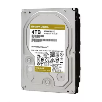 WD GOLD WD4004FRYZ 4TB SATA/6Gb/s 256MB cache 7200 ot., CMR, Enterprise