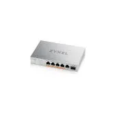 Zyxel XMG-105HP 5 Porty 2,5G + 1 SFP+, 4 porty 70W PoE++ Desktop MultiGig unmanaged Switch