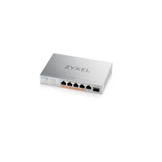 Zyxel XMG-105HP 5 Porty 2,5G + 1 SFP+, 4 porty 70W PoE++ Desktop MultiGig unmanaged Switch
