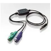 ATEN USB konvertor na 2xPS/2, kl.+myš, káblový