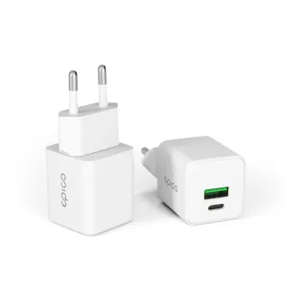 Epico UltraBoost GaN 20W sieťový adaptér EA20 - biela