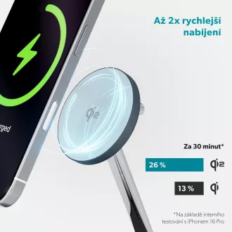 Epico UltraBase Qi2 2in1 Mag+ stojanček EX40-čierna