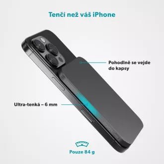 Epico 3000mAh Alu Mag+ PowerBanka EM31 - šedá