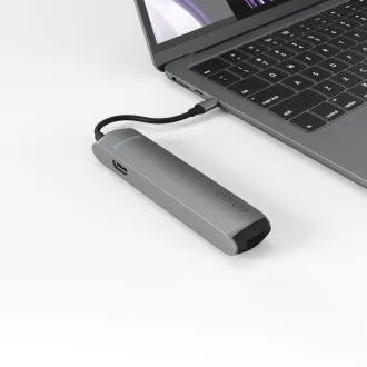 Epico 6v1 Slim Hub 8K s USB-C konektorom - šedá Epico 6v1 Slim Hub 8K s USB-C konektorom - šedá
