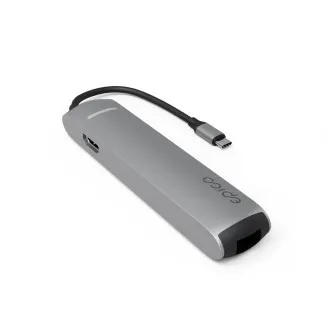 Epico 6v1 Slim Hub 8K s USB-C konektorom - šedá Epico 6v1 Slim Hub 8K s USB-C konektorom - šedá