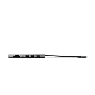 Epico 7v1 Multimedi Hub 8K s USB-C konekt. - šedá Epico 7v1 Multimedi Hub 8K s USB-C konekt. - šedá