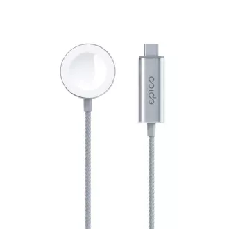 Epico USB-C Charger Apple Watch 1,2m - strieborná