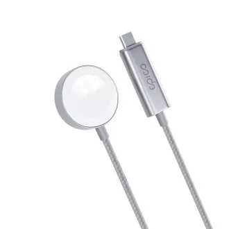Epico USB-C Charger Apple Watch 1,2m - strieborná