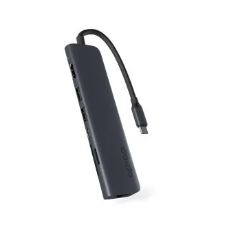 Epico 7v1 hliníkový USB-C 8K húb - atramentová Epico 7v1 hliníkový USB-C 8K húb - atramentová