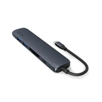 Epico 7v1 hliníkový USB-C 8K húb - atramentová Epico 7v1 hliníkový USB-C 8K húb - atramentová